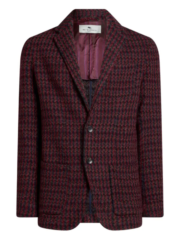 ETRO ストライプ ジャケット | レッド | FARFETCH JP