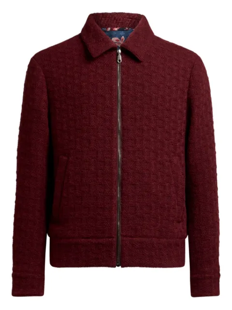 ETRO textured bomber jacket