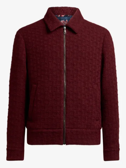 ETRO textured bomber jacket