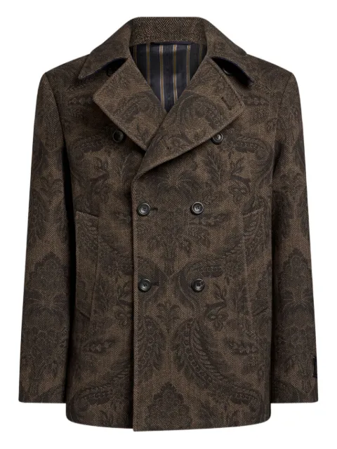 ETRO caban à motif cachemire