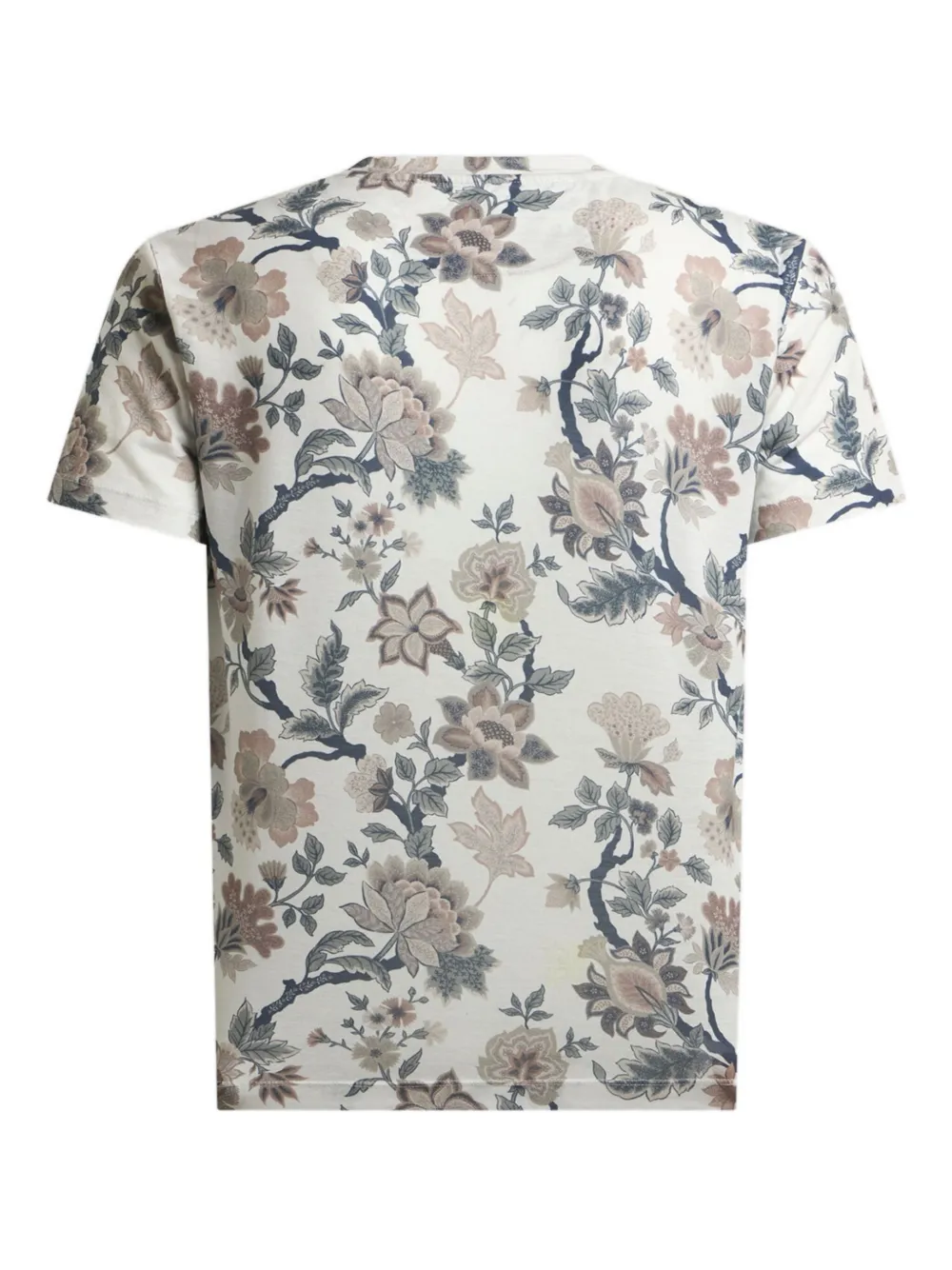 ETRO T-shirt met bloemenprint Beige