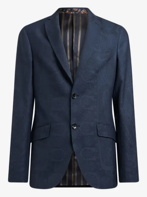 ETRO paisley-print wool blazer