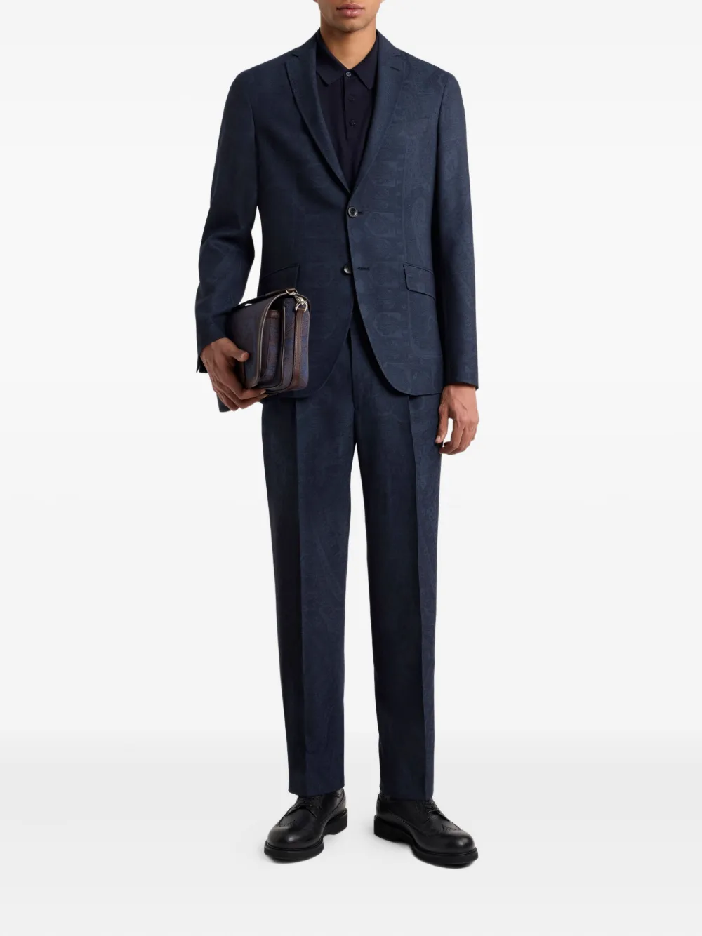ETRO Blazer met paisley-print Blauw