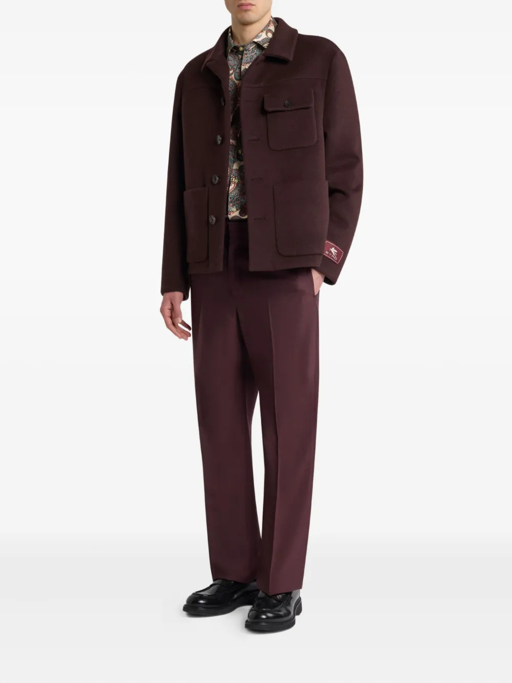 ETRO logo cashmere shirt jacket | Shirt Jackets | Image 2