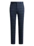ETRO check regular trousers - Blue