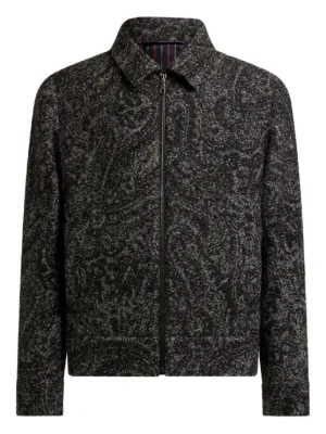 【大きいサイズ】限定品　エトロ　ETRO ブルゾン　3XL 美品✨ETRO エトロ シルク カーディガン 花柄 グリーン 大きい