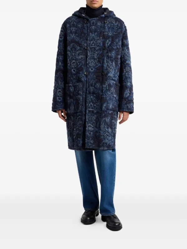 ETRO ペイズリー キルティング コート | ブルー | FARFETCH JP