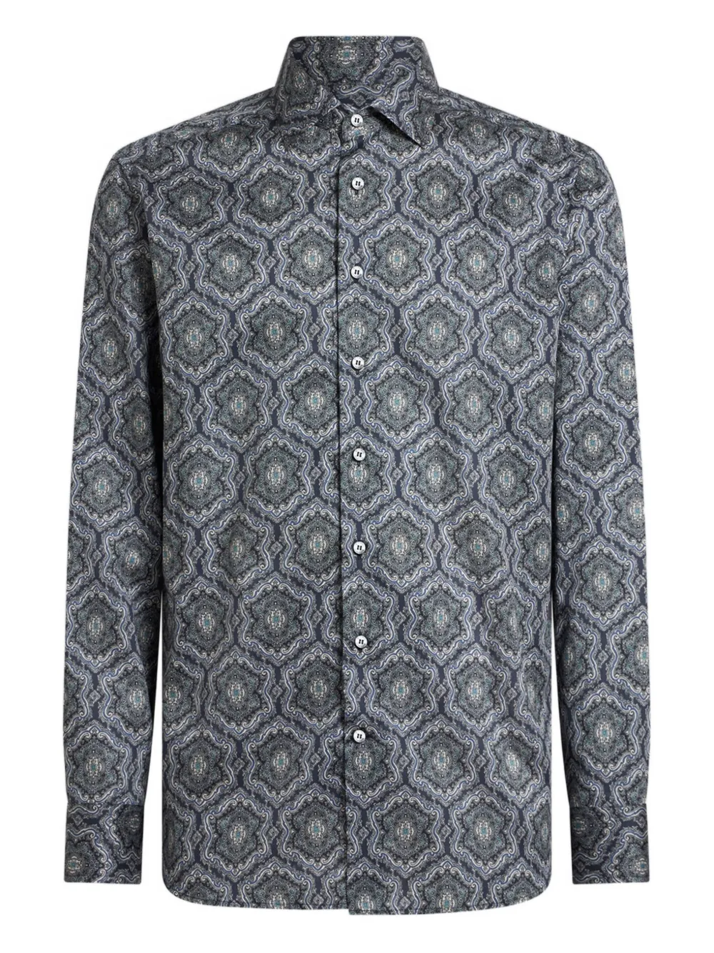 ETRO paisley-print cotton shirt - ブルー ETRO paisley-print cotton shirt - ブルー