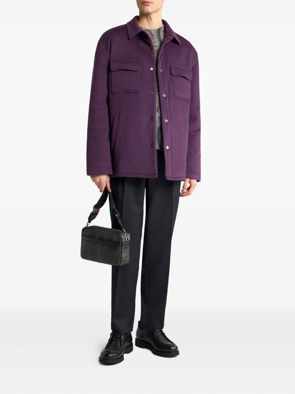ETRO Trui met paisley-jacquard Grijs
