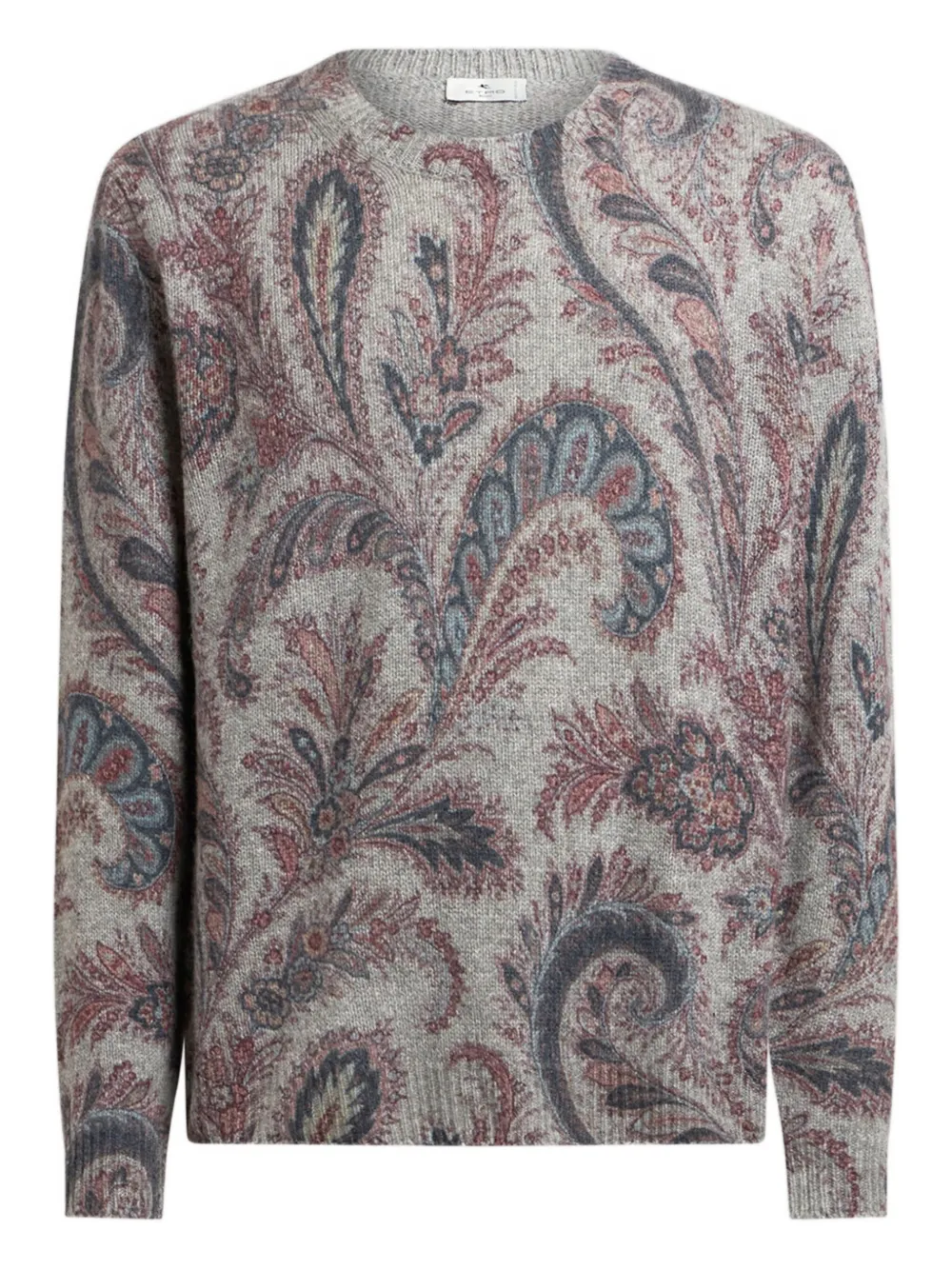 ETRO paisley-jacquard sweater Grijs