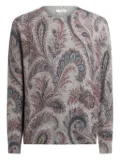 ETRO paisley-jacquard sweater - Grey