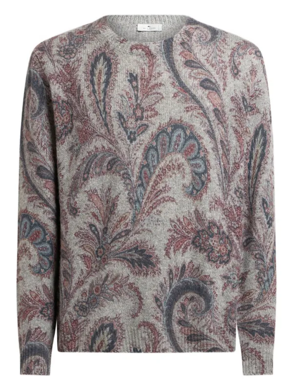 ETRO ペイズリーセーター | グレー | FARFETCH JP