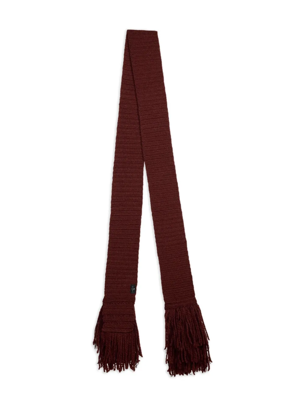 ETRO Sjaal van alpacawol met franje Rood
