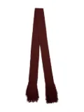 ETRO alpaca-wool fringed scarf - Red