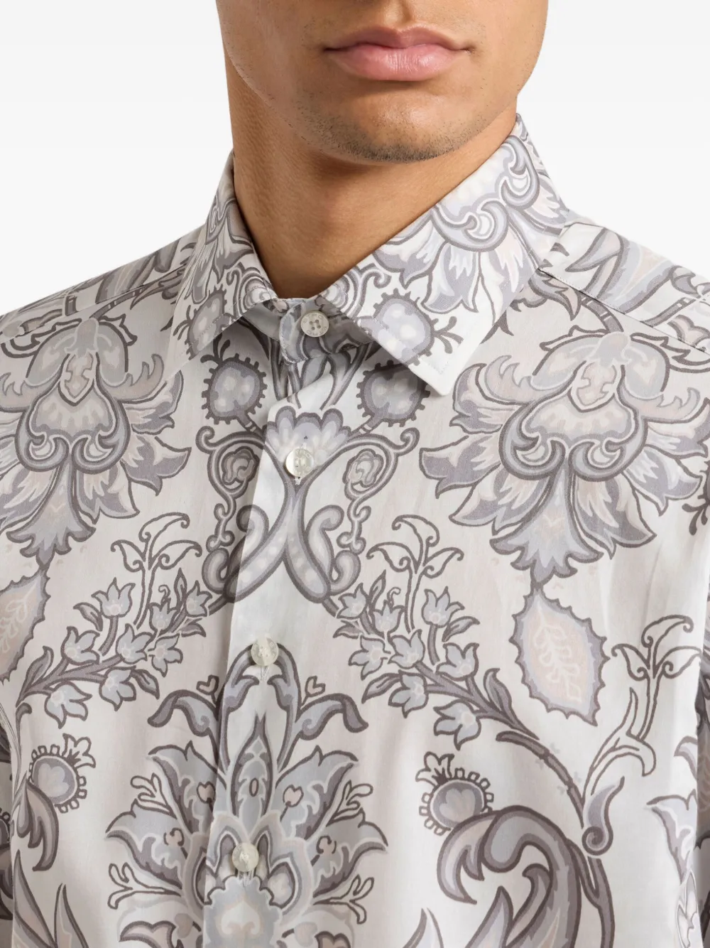 ETRO Overhemd met paisley-print Beige