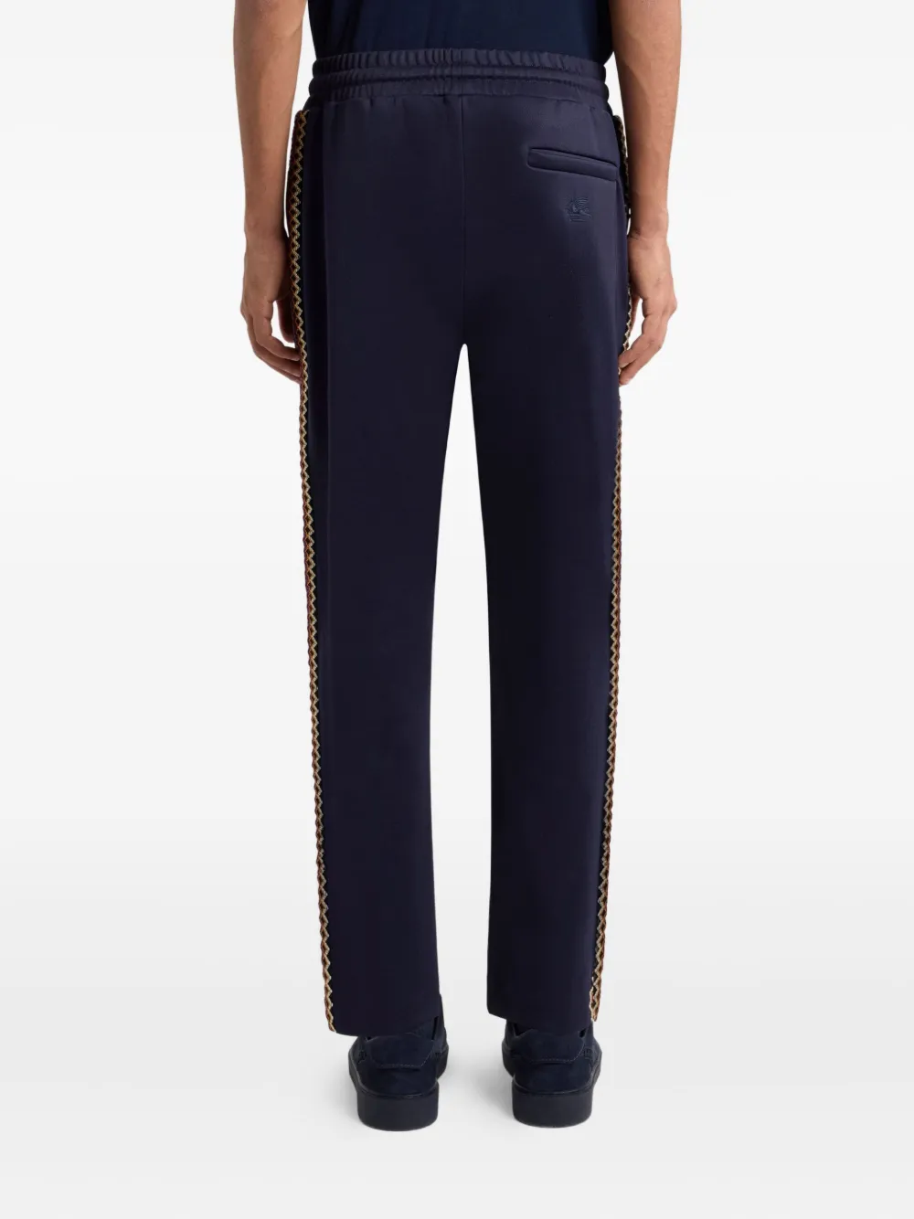 ETRO Broek met geborduurde band Blauw