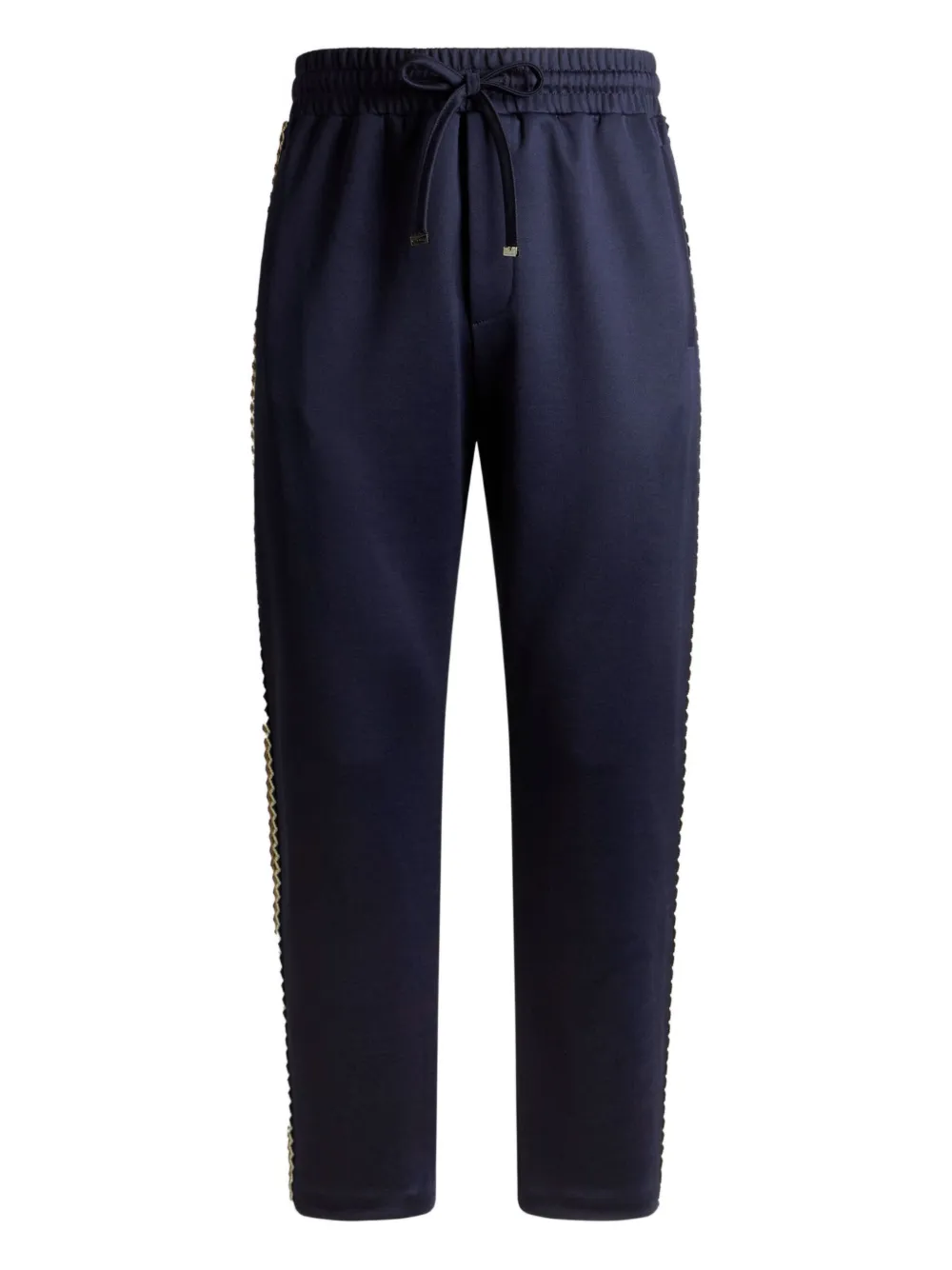 ETRO embroidered-band trousers - Blu