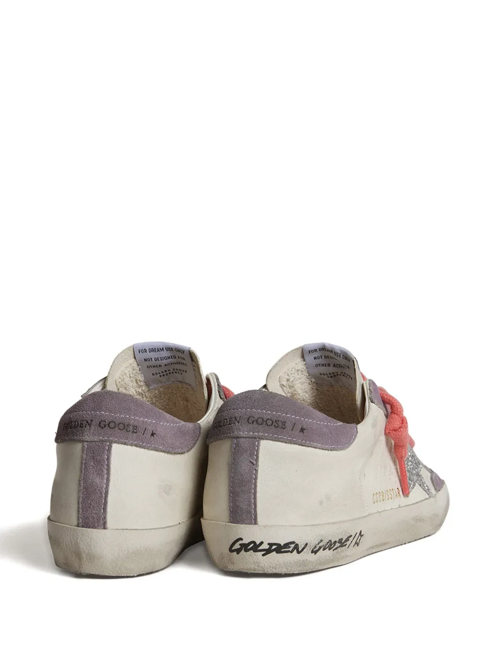 Golden Goose Super Star Glitter-star Leather Sneakers