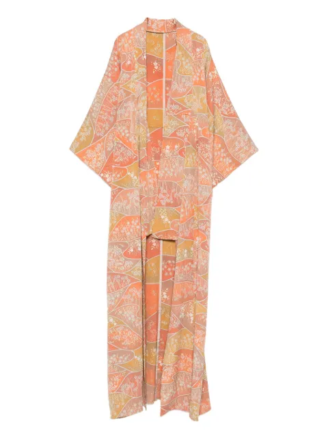 A.N.G.E.L.O. Vintage Cult frakke med blomstret tryk fra 1970'erne