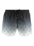 Neil Barrett Screen-print swim shorts - Black