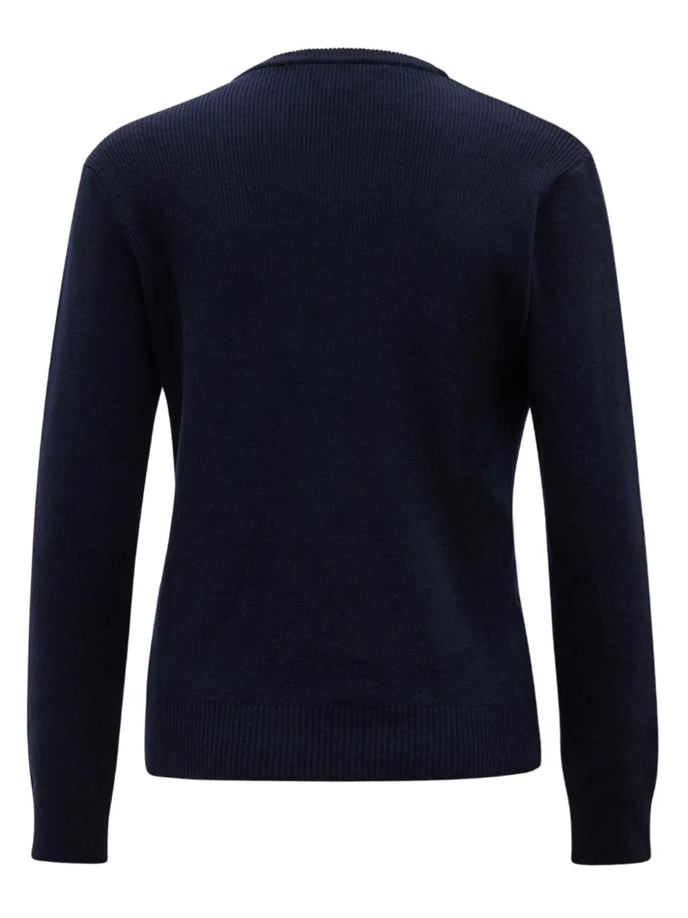 A.P.C. V-neck ribbed jumper Blauw