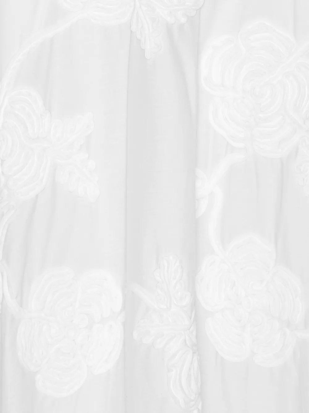 ROTATE BIRGER CHRISTENSEN Midi-rok met geborduurde bloemen Wit