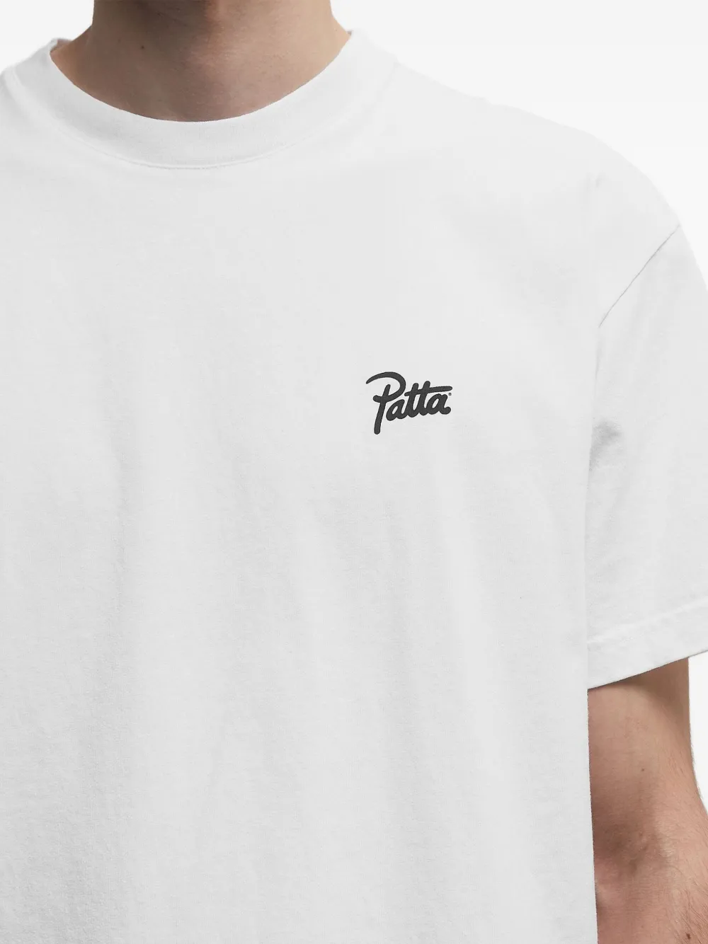 Patta Logo-print Cotton T-shirt In White