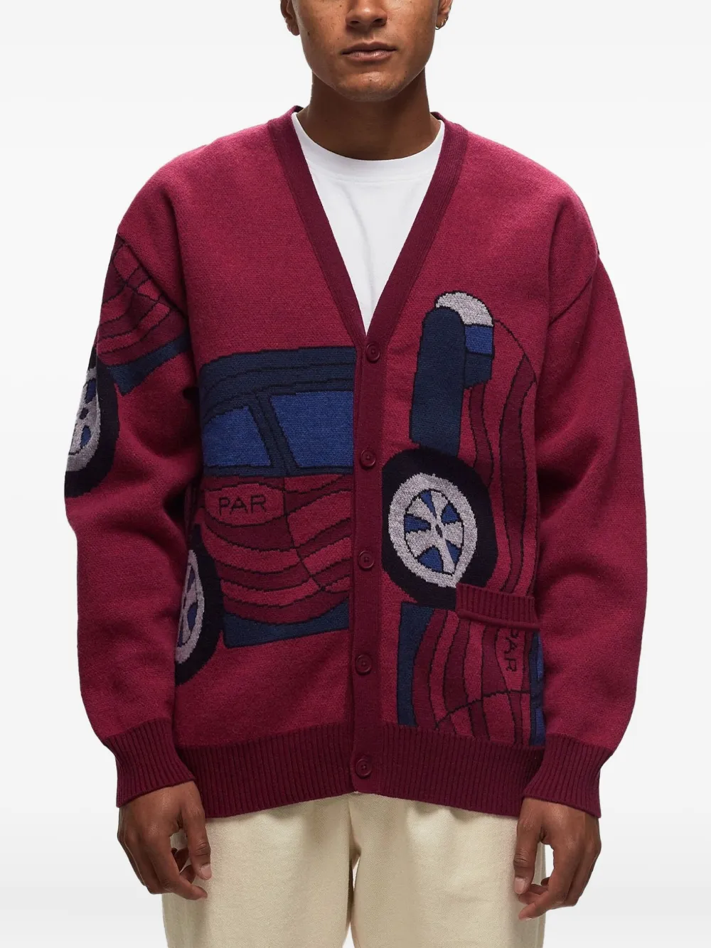 BY PARRA car-intarsia knitted cardigan | Cardigans | Image 2
