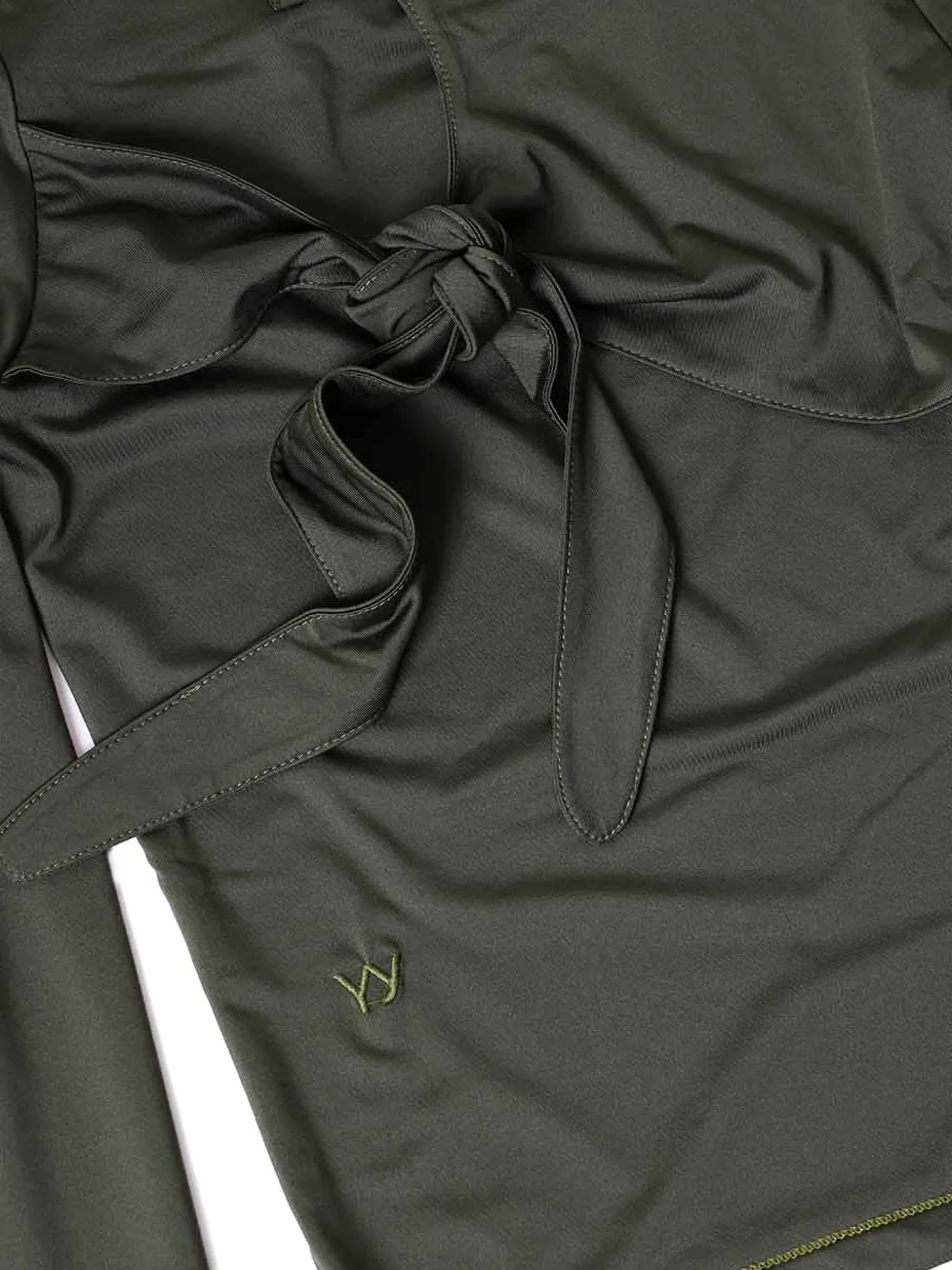  Open Yy Top Con Detalle De Nudo - Verde 