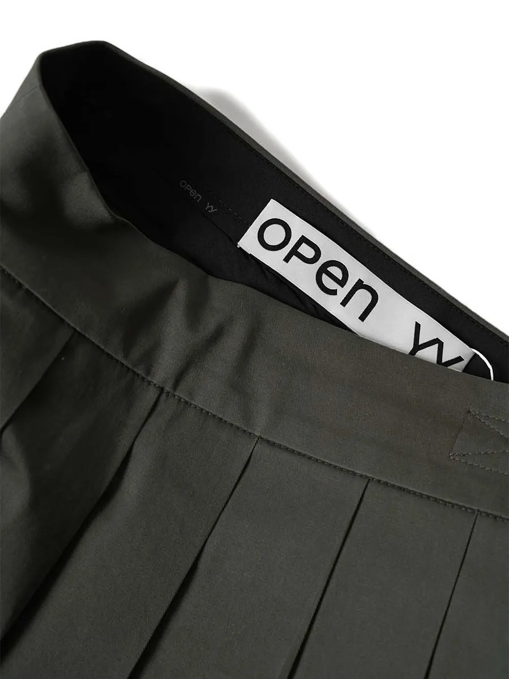 Open Yy Pleated Mini Skirt In Green