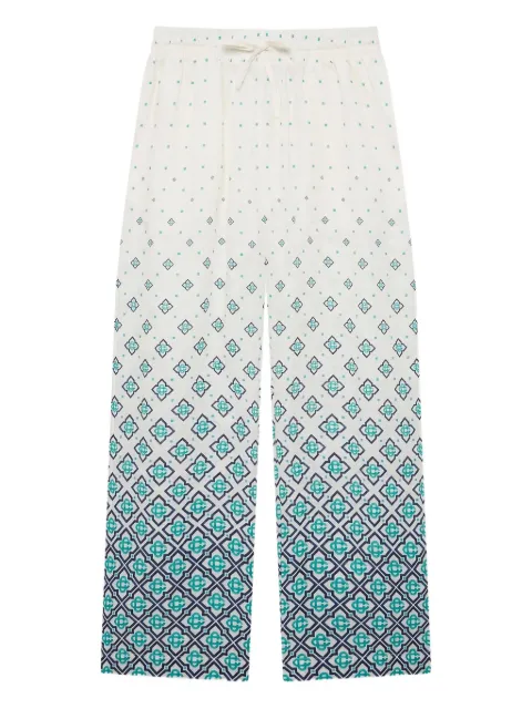 Casablanca jacquard gradient silk trousers