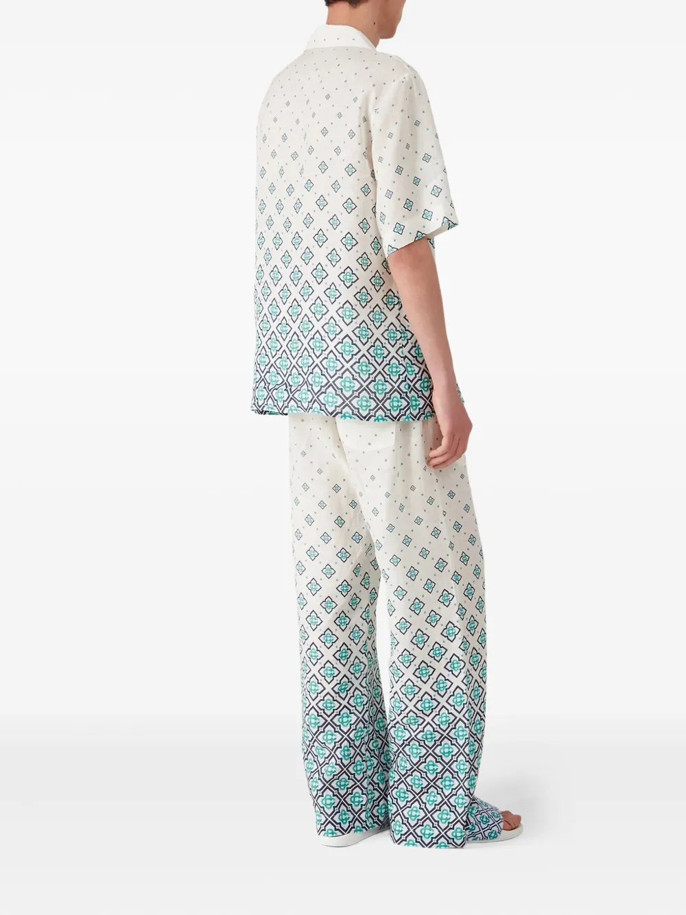 Casablanca jacquard gradient silk trousers | Wide Leg Pants | Image 2