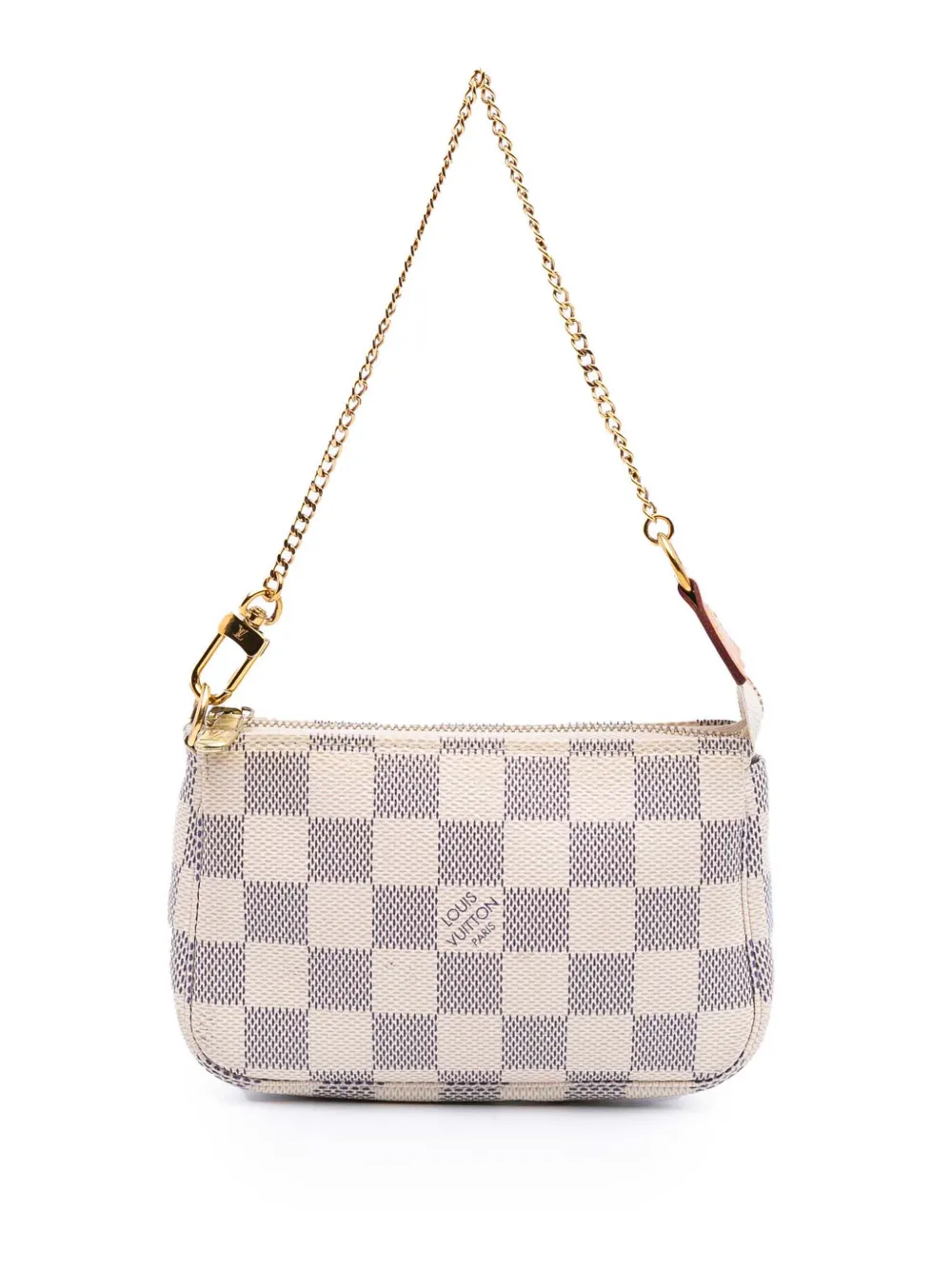 Louis Vuitton Pre-Owned 2020 ダミエ アズール ミニ ポシェット アクセソワール ハンドバッグ - ホワイト Louis Vuitton Pre-Owned 2020 ダミエ アズール ミニ ポシェット アクセソワール ハンドバッグ - ホワイト