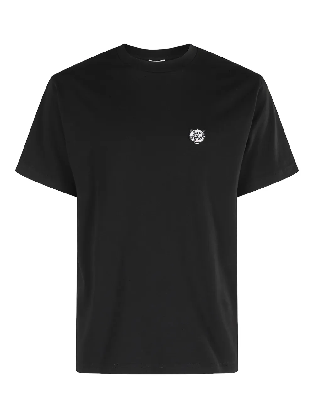 Kenzo tiger-embroidered t-shirt Zwart