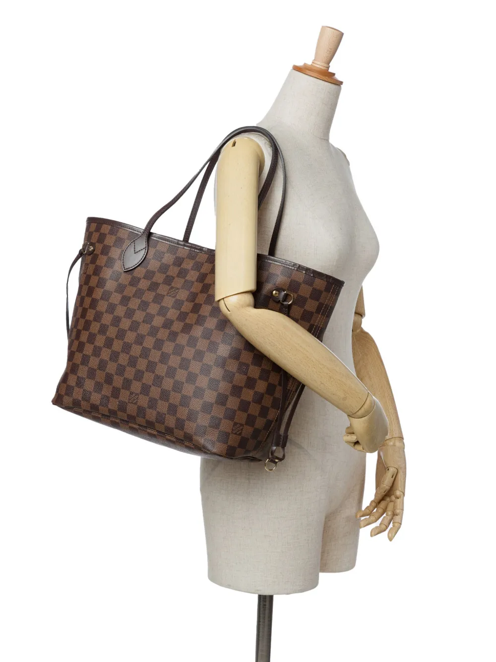 Louis Vuitton Pre-Owned 2017 Damier Ebene Neverfull MM tote bag | Pre-Owned | Image 2