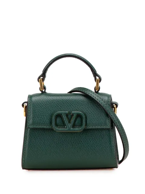 Valentino Garavani Pre-Owned 2018-2025 Micro Grainy Calfskin VSling satchel