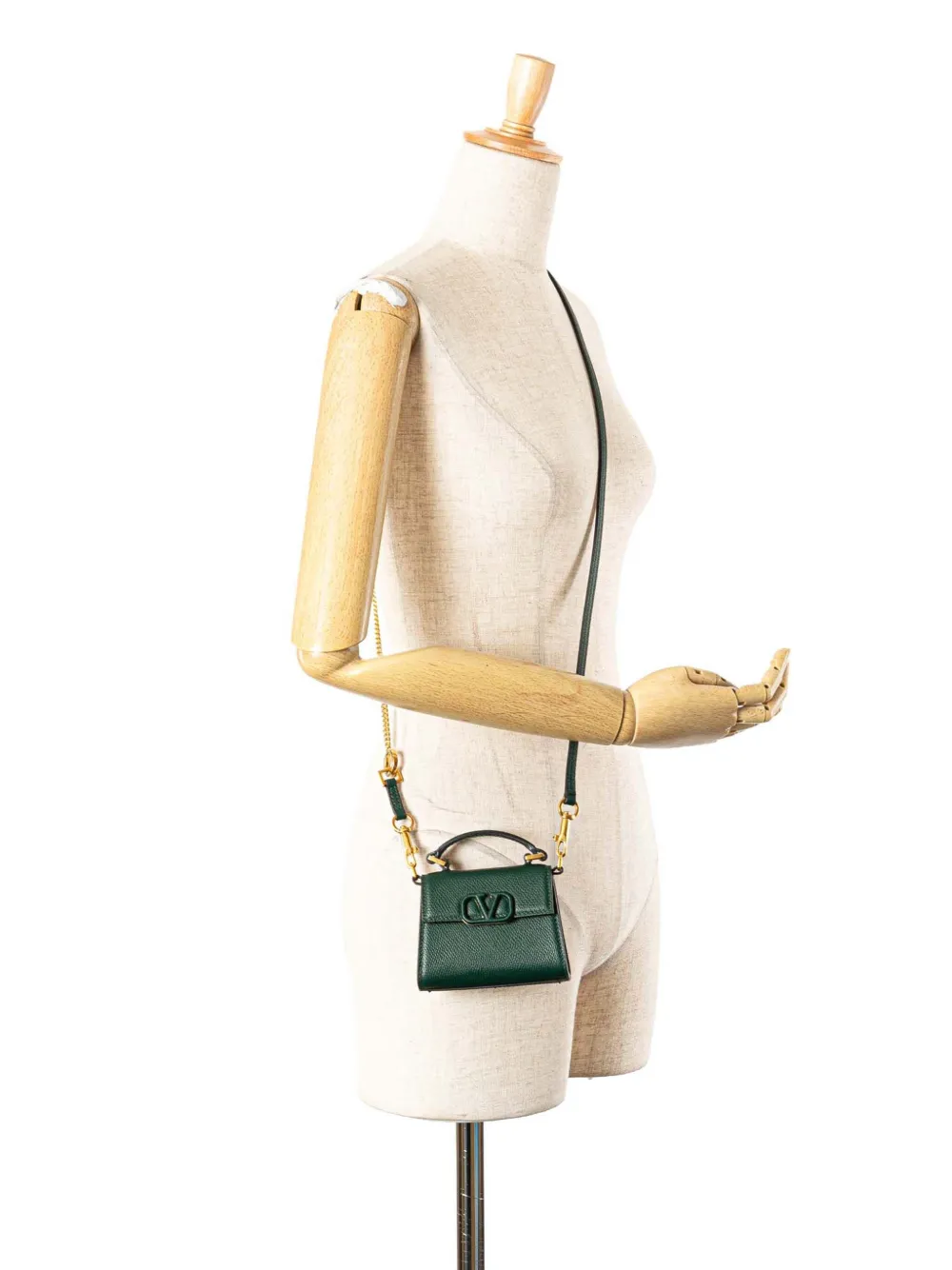 Valentino Garavani Pre-Owned 2018-2025 Micro Grainy Calfskin VSling satchel | Pre-Owned | Image 2