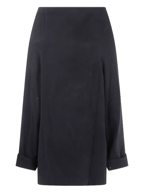 Y's asymmetric-fastening single-bresated coat