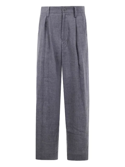 Y's pleated-front wool trousers