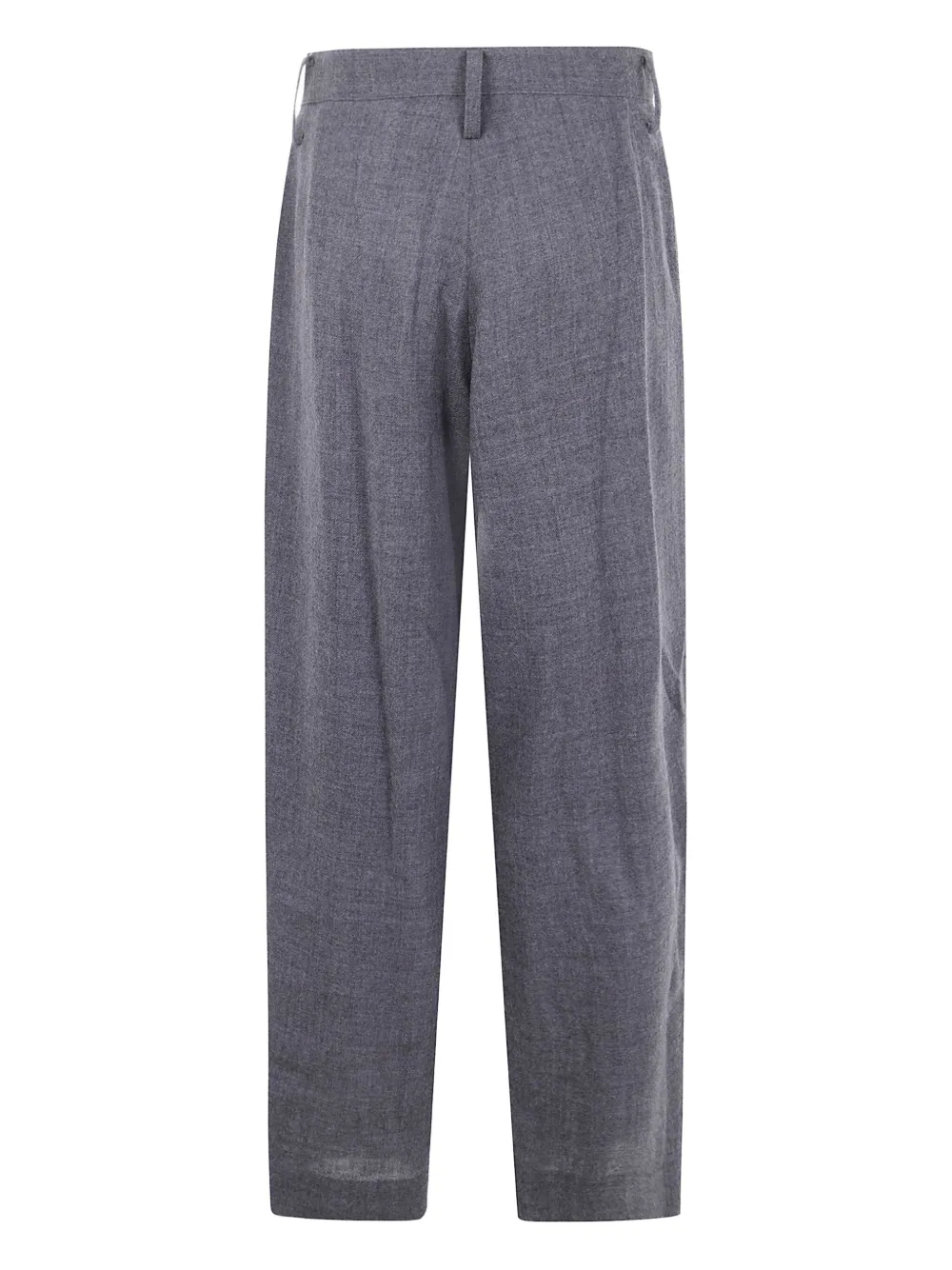 Y's Wollen broek met geplooide voorkant Grijs