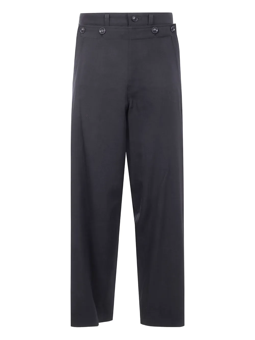 Y's Wollen broek met knoopsluiting Zwart