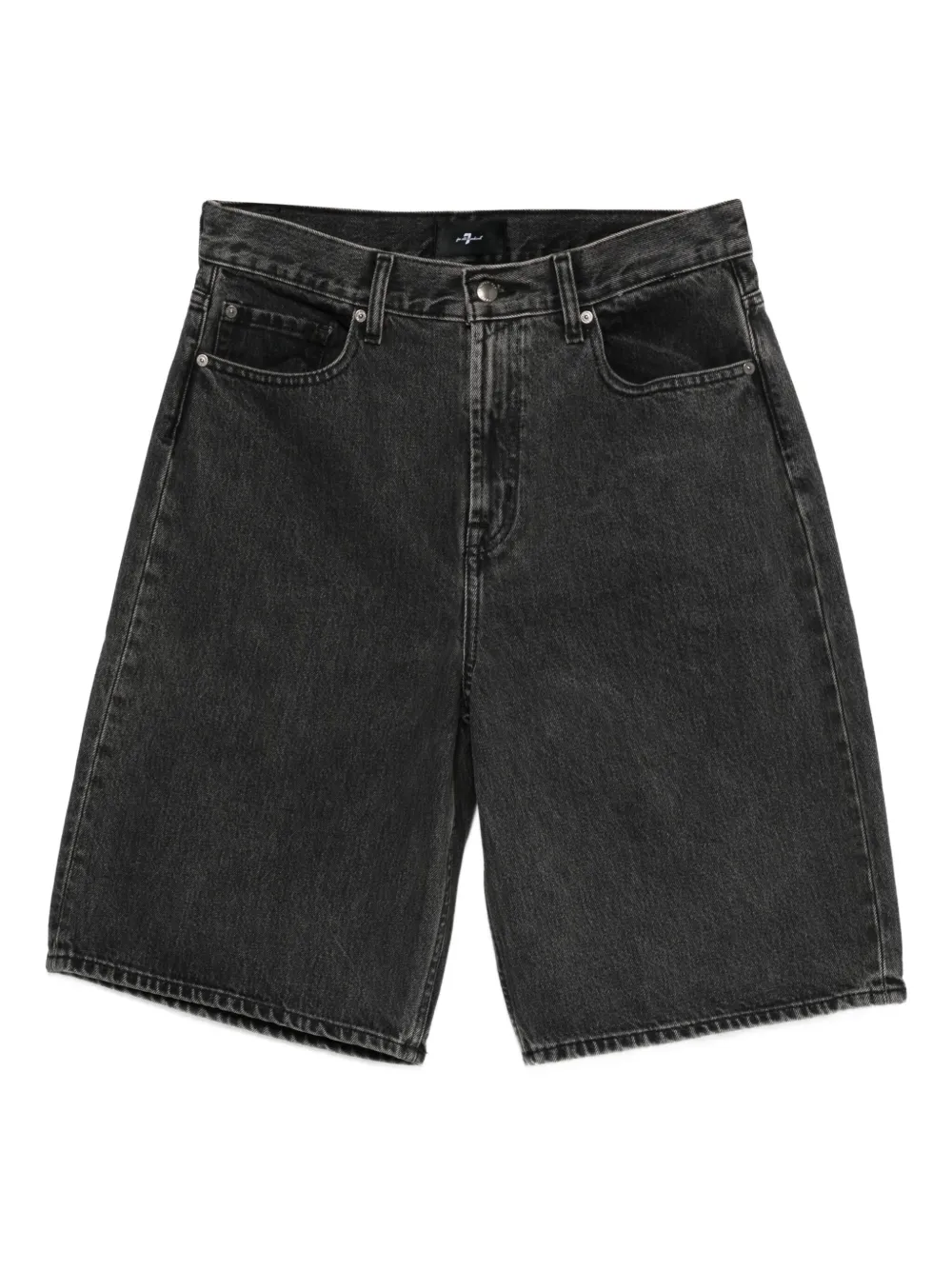 7 For All Mankind Denim shorts met zakken Zwart