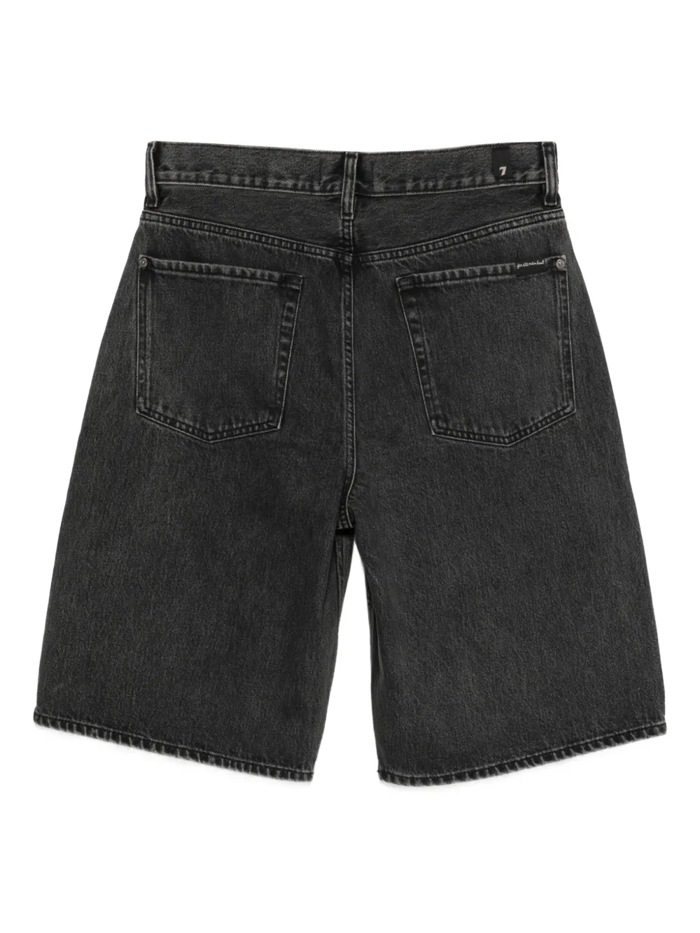 7 For All Mankind Denim shorts met zakken Zwart