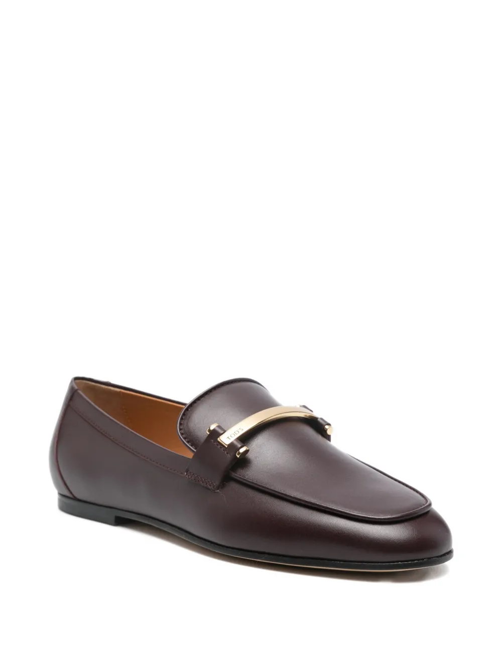 Tod's leather loafers Red