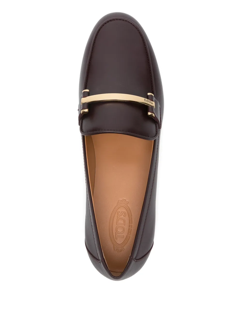 Tod's leather loafers Red