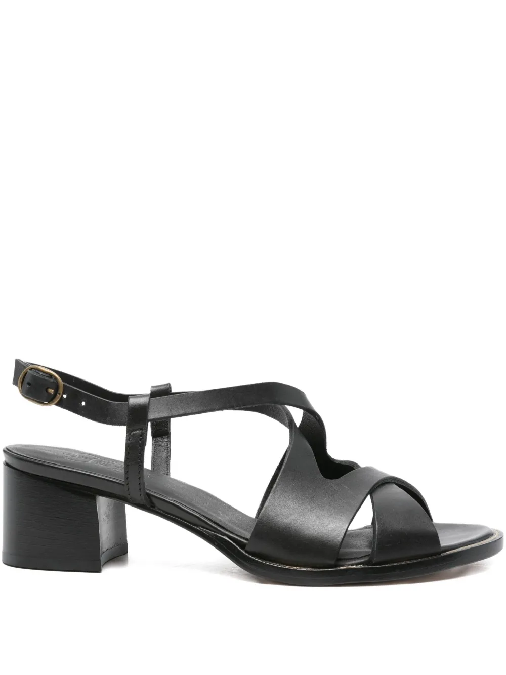 KING TARTUFOLI 45mm crossover ankle-strap sandals Black