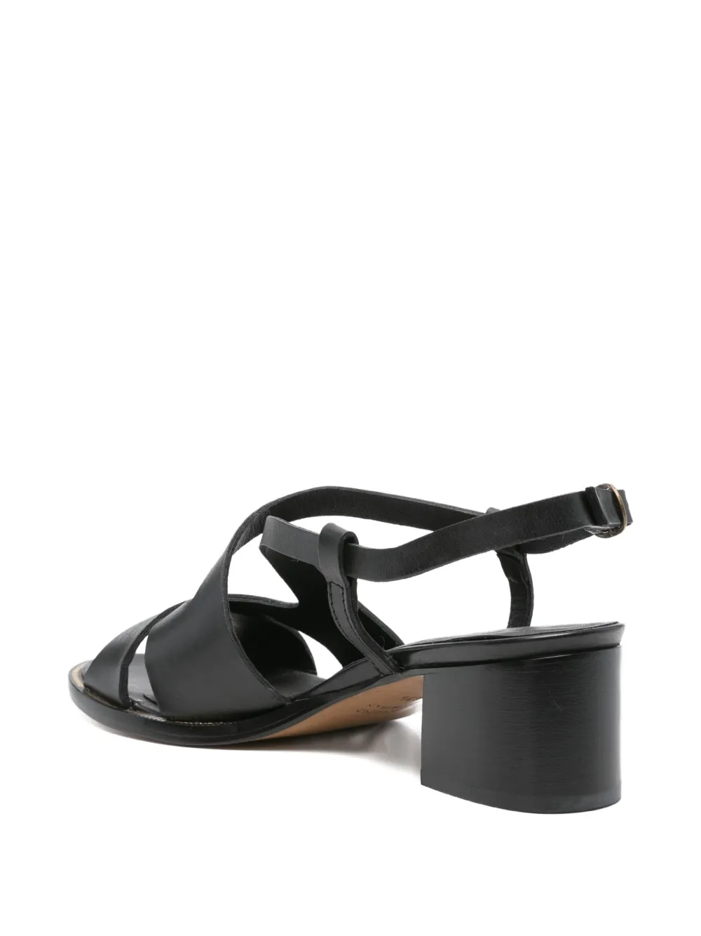 KING TARTUFOLI 45mm crossover ankle-strap sandals Black