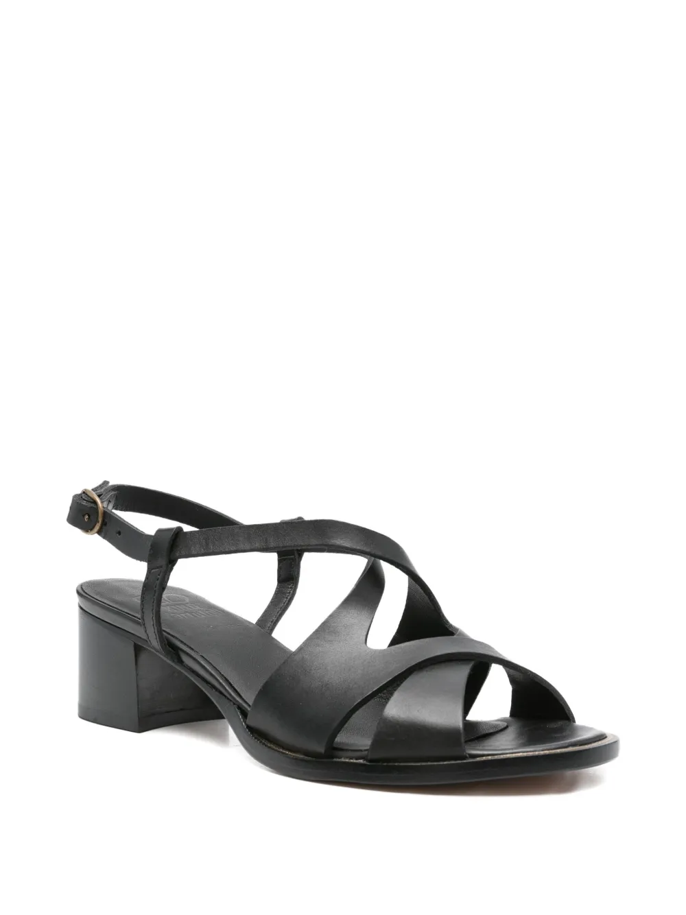 KING TARTUFOLI 45mm crossover ankle-strap sandals Black