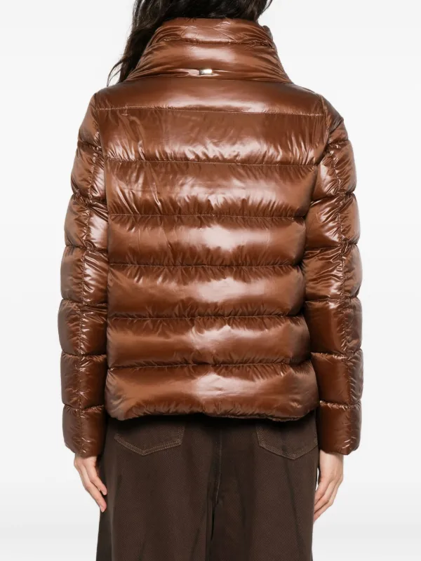 Herno down-filled Jacket Brown FARFETCH IN