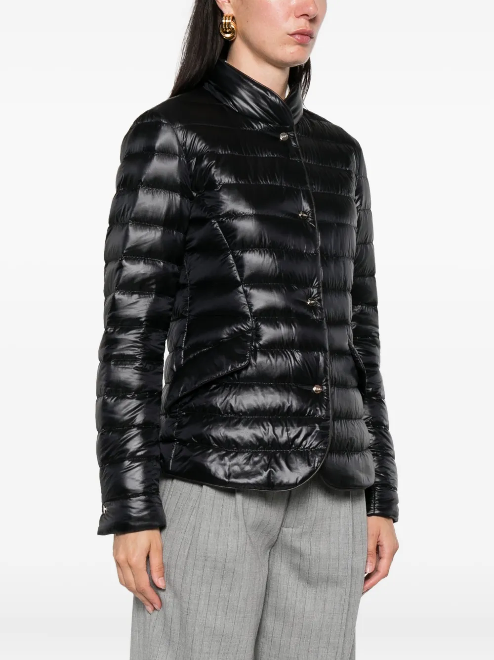 Herno quilted jacket Zwart